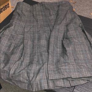 Banana Republic plaid, pleated skirt